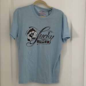 Lucky Brand Light Blue Graphic Tee